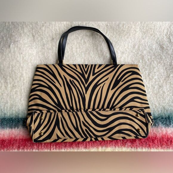 Kate Spade 90s Vintage Animal Print Handbag - Picture 4 of 11
